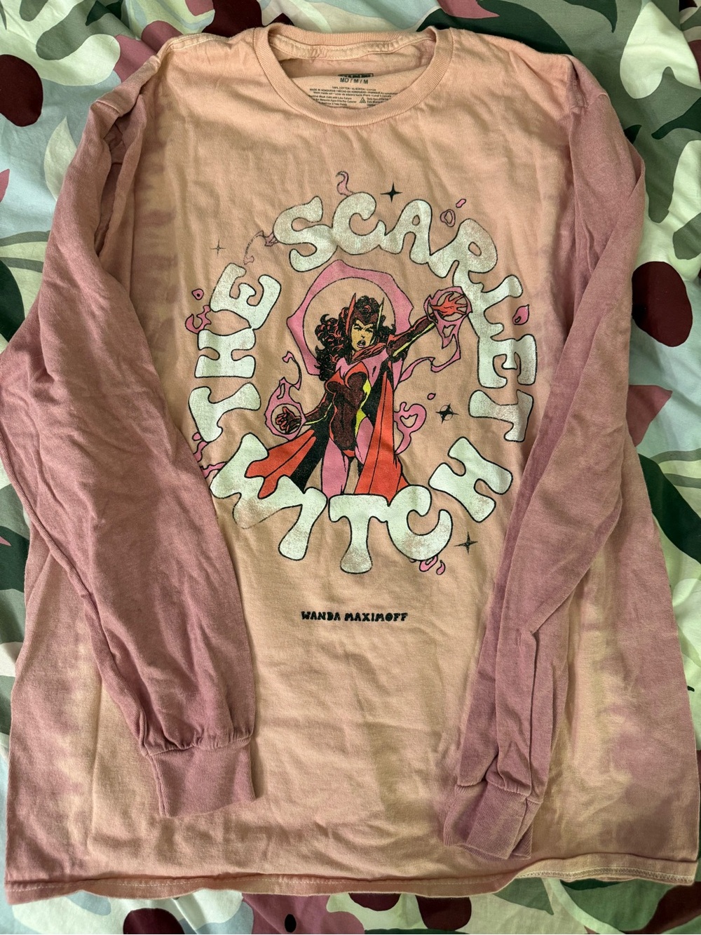 Marvel Pink & Dusty Rose 'The Scarlet Witch' Long Sleeve Tee